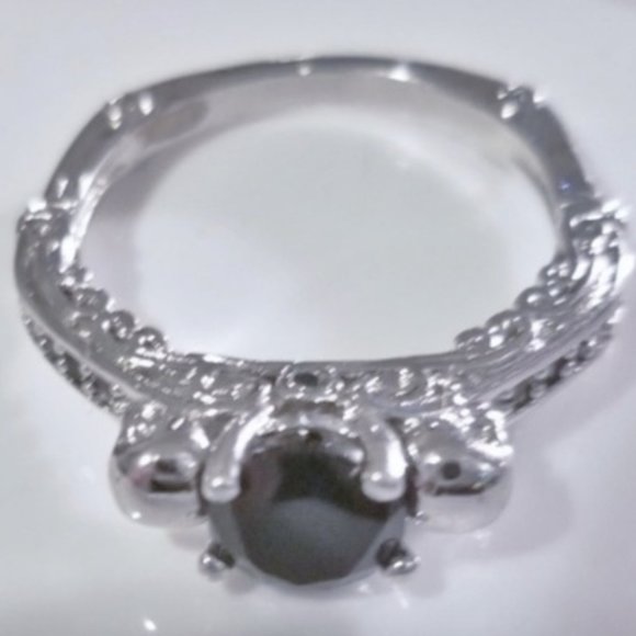 Detailed Goth Biker Skull Engagement Ring - Picture 6 of 8